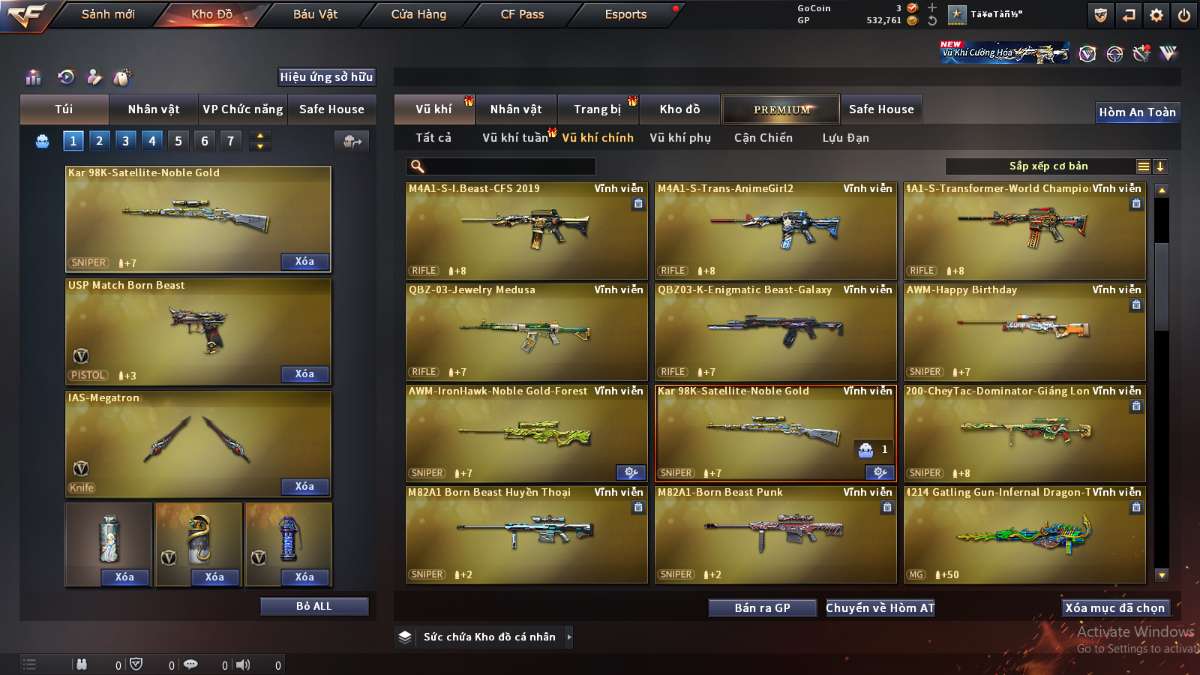 shop acc cf uy tin gia re